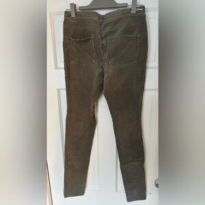 Anthropologie Dark Olive Skinny Pants